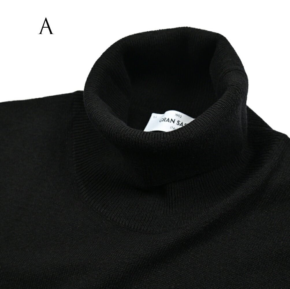 SALE|GRAN SASSO ヴァージンウールカシミヤ タートルネックニットセーター|GUARDAROBA MILANO OFFICIAL STORE