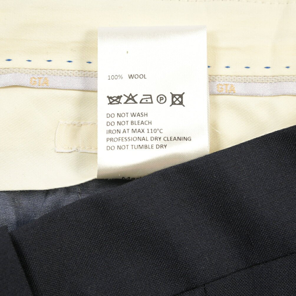 SALE|GTA “800 G SL” ウール100% ノータックスラックス / SLIM FIT ネイビー 50 | GUARDAROBA MILANO OFFICIAL STORE
