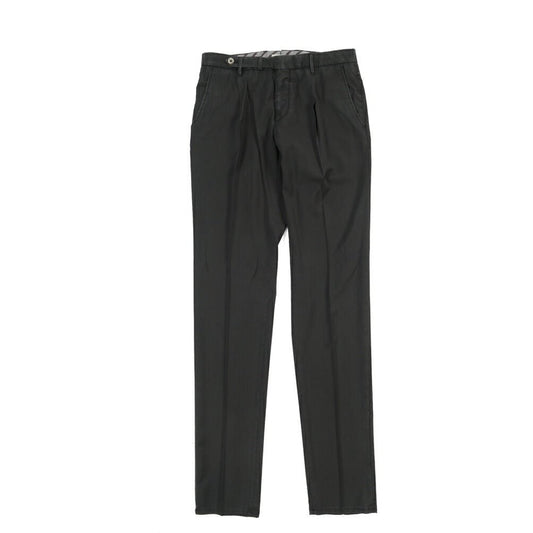 SALE|GTA “BYRON L” ヴァージンウール100% ワンタックスラックス / SLIM FIT ブラック 48 | GUARDAROBA MILANO OFFICIAL STORE