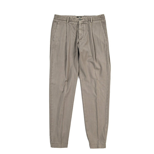 SALE|GTA “HERRICK JOG NEW” ヴァージンウール100% ドローコード付きジョガーパンツ / COMFORT FIT グレージュ 46 | GUARDAROBA MILANO OFFICIAL STORE