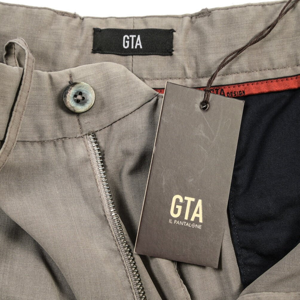 SALE|GTA “HERRICK JOG NEW” ヴァージンウール100% ドローコード付きジョガーパンツ / COMFORT FIT グレージュ 46 | GUARDAROBA MILANO OFFICIAL STORE