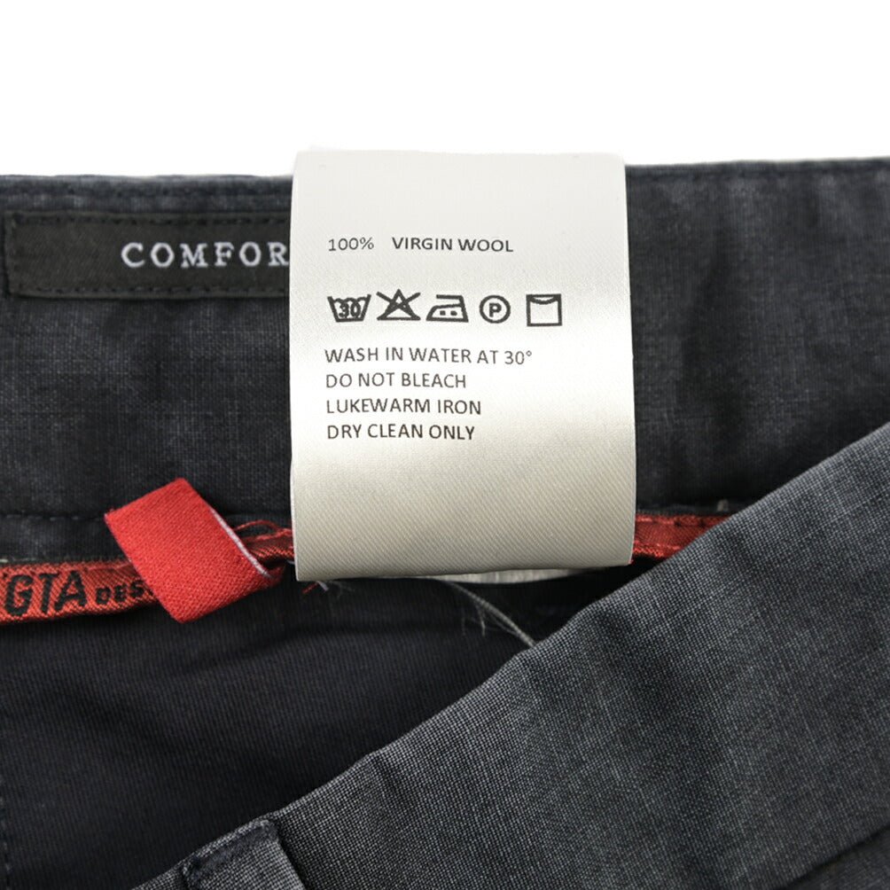 SALE|GTA “HERRICK JOG NEW” ヴァージンウール100% ドローコード付きジョガーパンツ / COMFORT FIT ネイビー 48 | GUARDAROBA MILANO OFFICIAL STORE