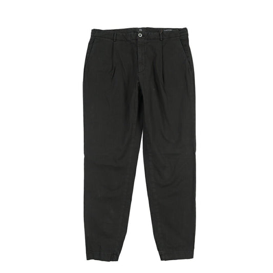 SALE|GTA “HERRICK JOG NEW” ストレッチコットン ドローコード付きジョガーパンツ / COMFORT FIT ブラック 48 | GUARDAROBA MILANO OFFICIAL STORE