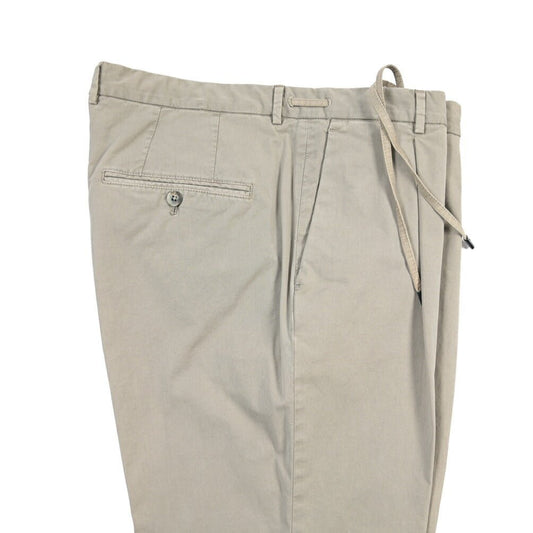 SALE|GTA “HERRICK JOG NEW” ストレッチコットン ドローコード付きジョガーパンツ / COMFORT FIT グレージュ 50 | GUARDAROBA MILANO OFFICIAL STORE
