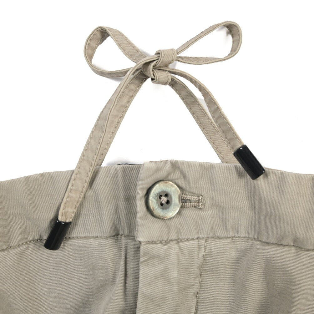 SALE|GTA “HERRICK JOG NEW” ストレッチコットン ドローコード付きジョガーパンツ / COMFORT FIT グレージュ 50 | GUARDAROBA MILANO OFFICIAL STORE