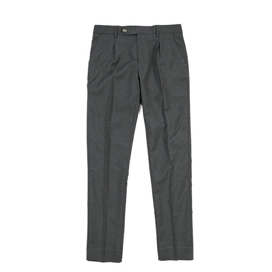 SALE|GTA “NIKKO 01” ヴァージンウール100% ワンタックスラックス / SLIM FIT ダークグレー 48 | GUARDAROBA MILANO OFFICIAL STORE