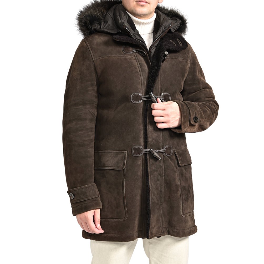SALE|MOORER ムートンレザーダッフルコート|420500|GUARDAROBA MILANO OFFICIAL STORE