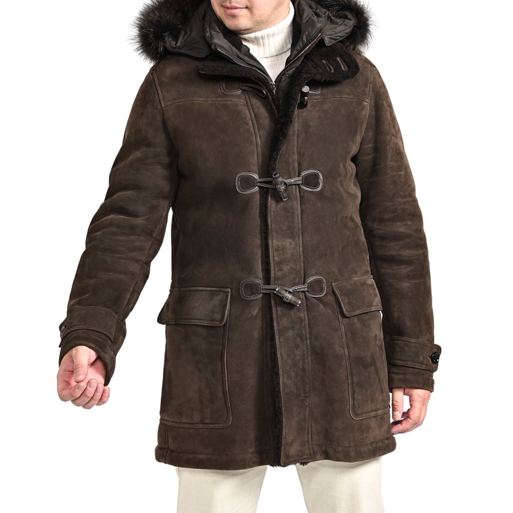 SALE|MOORER ムートンレザーダッフルコート|420500|GUARDAROBA MILANO OFFICIAL STORE