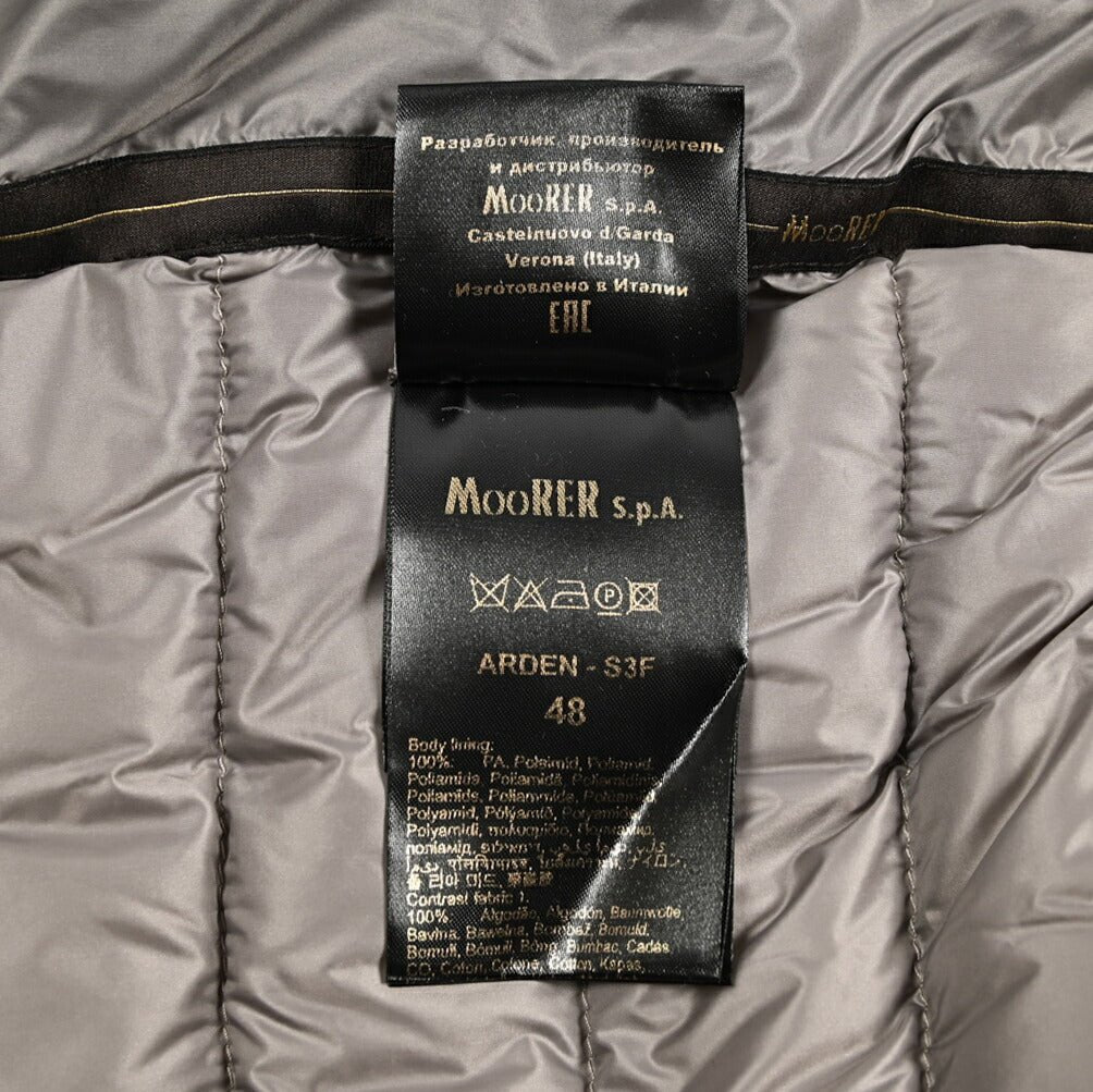 SALE|MOORER ARDEN - S3F ナイロン/コットン フード付き切り替えグースダウンベスト|436757|GUARDAROBA MILANO OFFICIAL STORE