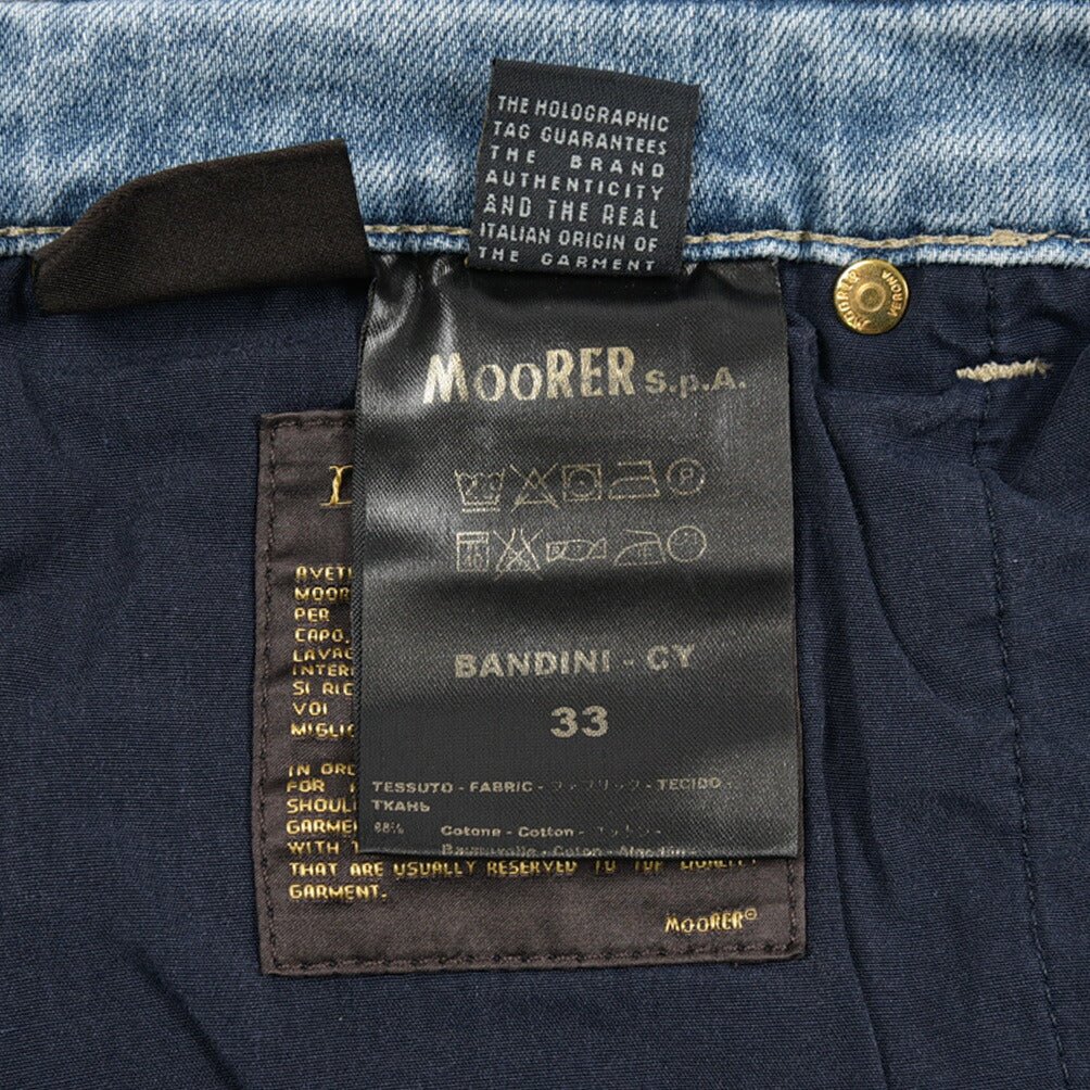 SALE|MOORER "BANDINI - CY" ストレッチデニム スリムストレートジーンズ|437084|GUARDAROBA MILANO OFFICIAL STORE