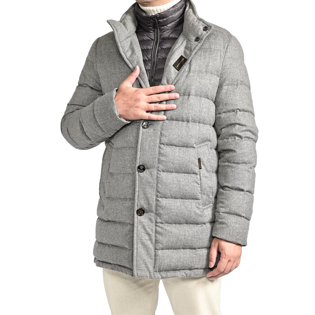 SALE|MOORER "CALEGARI - IL" カシミヤ100% スタンドカラーダウンコート|418041|GUARDAROBA MILANO OFFICIAL STORE