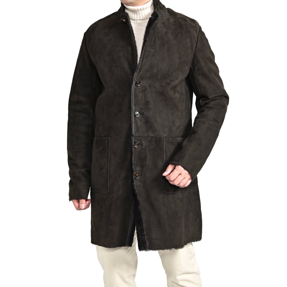 SALE|MOORER "CARBONI - ME" ムートンレザーコート|420488|GUARDAROBA MILANO OFFICIAL STORE
