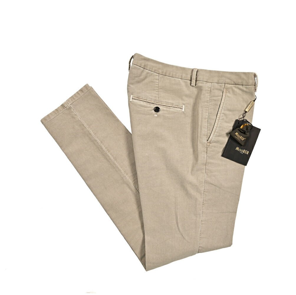 SALE|MOORER CARDUCCI VO ストレッチコットン ノータックチノスラックス|418441 - 50|GUARDAROBA MILANO OFFICIAL STORE
