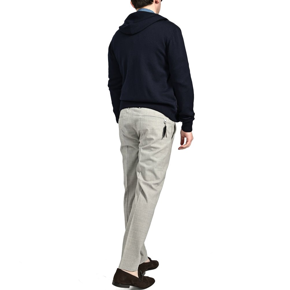 SALE|MOORER FRANS - URM 異素材コンビ ダブルジップニットパーカー|418086 - 48|GUARDAROBA MILANO OFFICIAL STORE