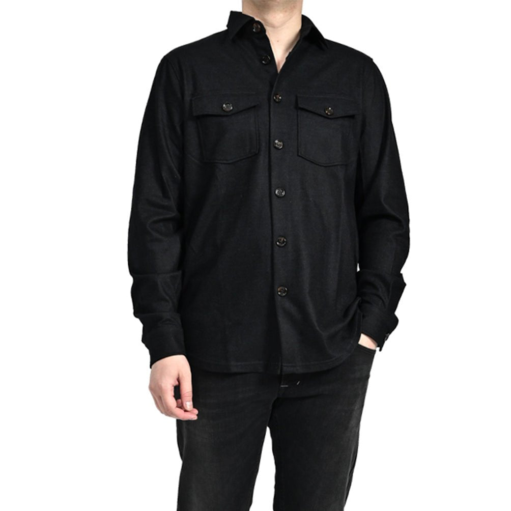 SALE|MOORER MEYER - THA ストレッチウール ワイドカラーレギュラーフィットシャツ(インターロック生地)|418271 - 44|GUARDAROBA MILANO OFFICIAL STORE