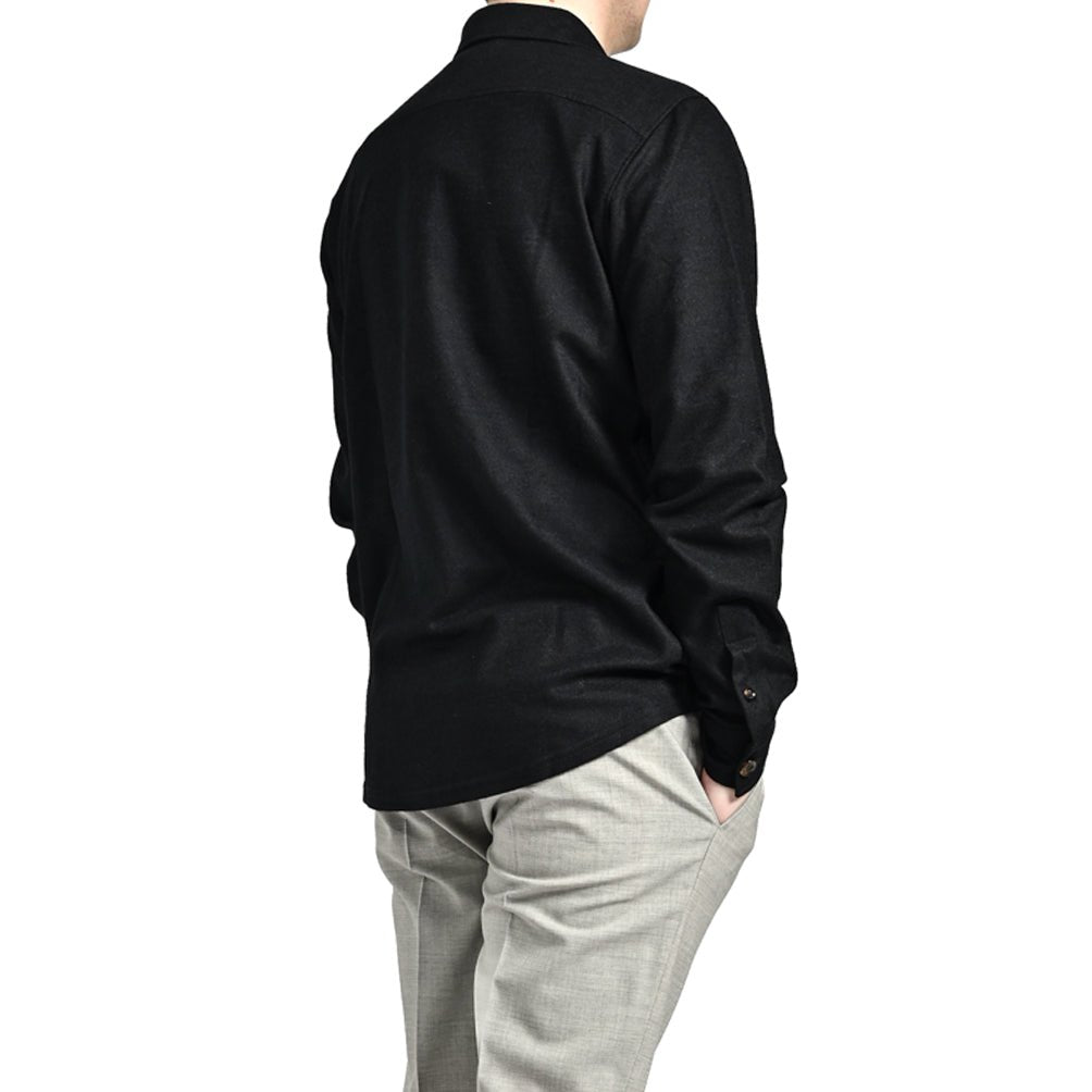 SALE|MOORER MEYER - THA ストレッチウール ワイドカラーレギュラーフィットシャツ(インターロック生地)|418271 - 44|GUARDAROBA MILANO OFFICIAL STORE