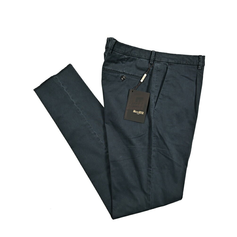 SALE|MOORER MONTALE AS ストレッチコットン ワンタックチノスラックス|418461 - 54|GUARDAROBA MILANO OFFICIAL STORE