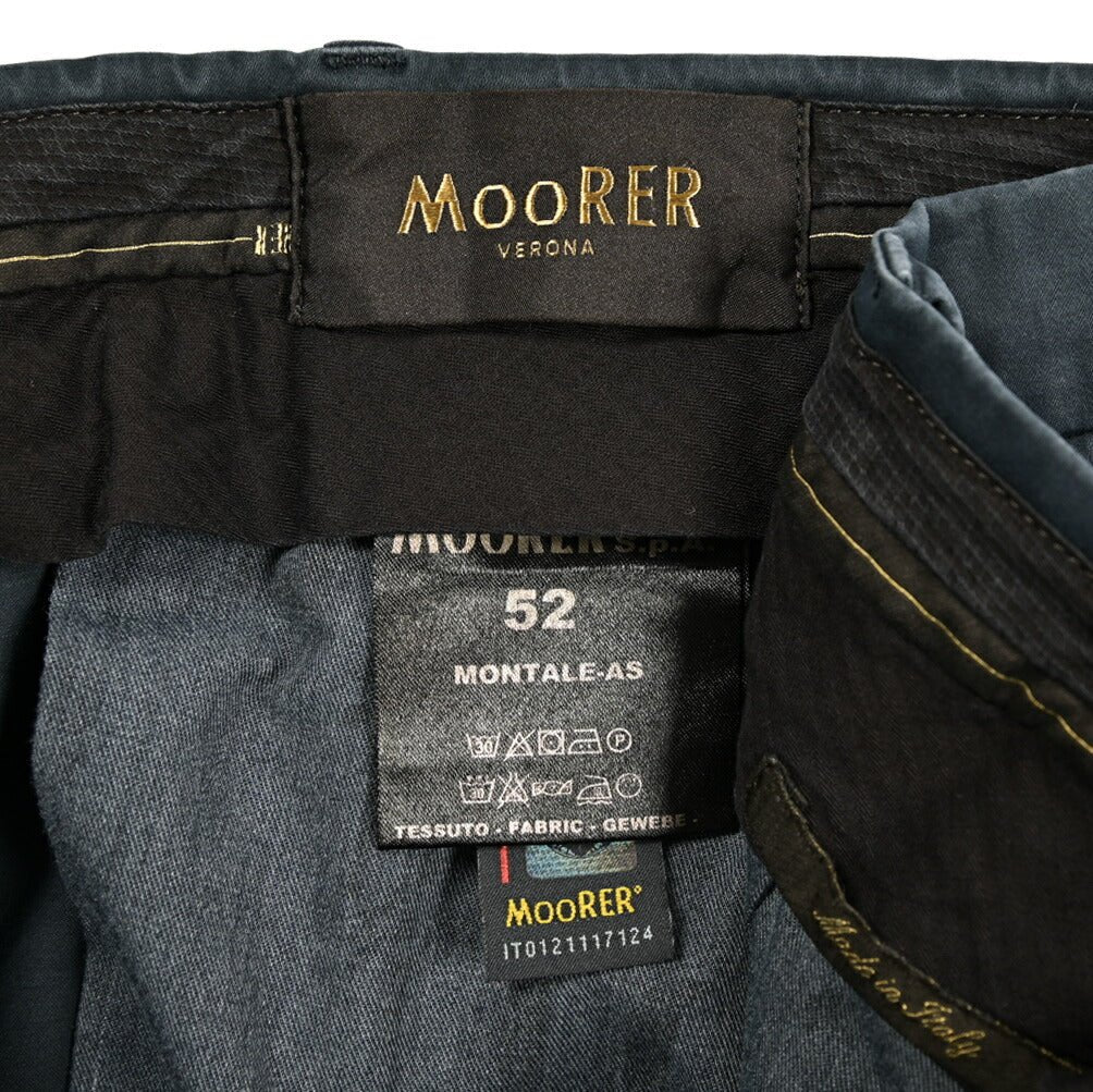 SALE|MOORER MONTALE AS ストレッチコットン ワンタックチノスラックス|418461 - 54|GUARDAROBA MILANO OFFICIAL STORE
