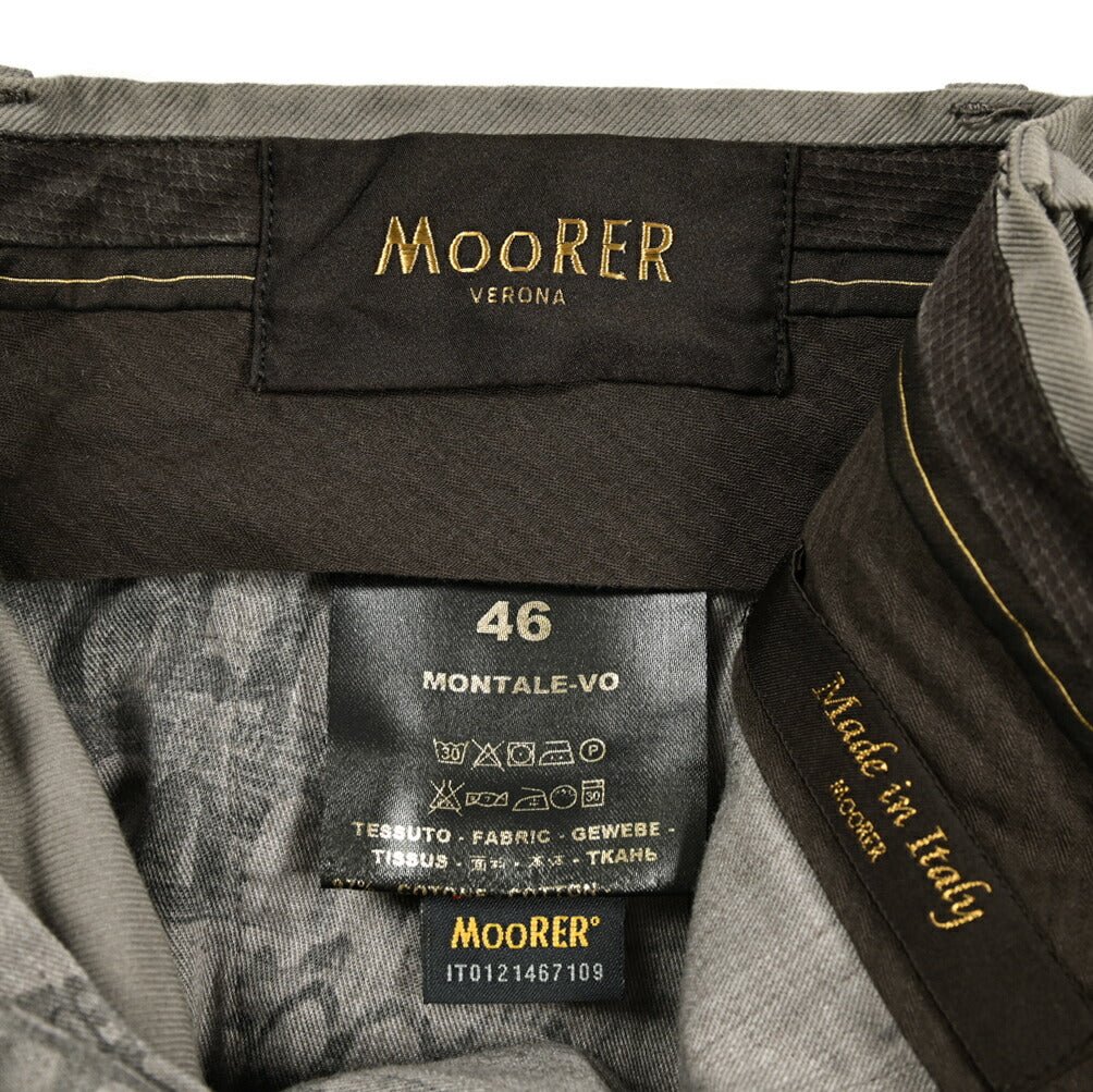 SALE|MOORER MONTALE VO ストレッチコットン ワンタックチノスラックス|418445 - 46|GUARDAROBA MILANO OFFICIAL STORE