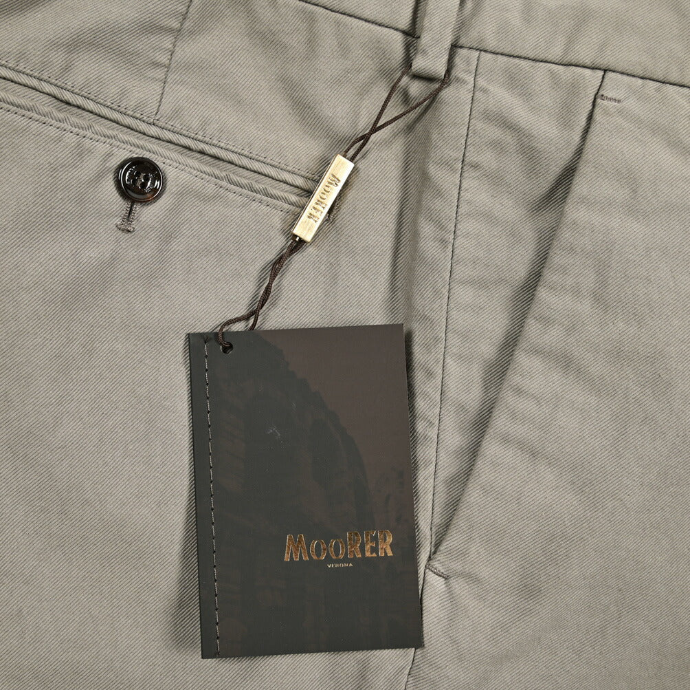 SALE|MOORER MONTALE VO ストレッチコットン ワンタックチノスラックス|418445 - 46|GUARDAROBA MILANO OFFICIAL STORE