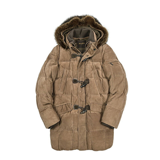 SALE|MOORER "PARK - UR" スエードレザー フード付きダウンコート|420431|GUARDAROBA MILANO OFFICIAL STORE