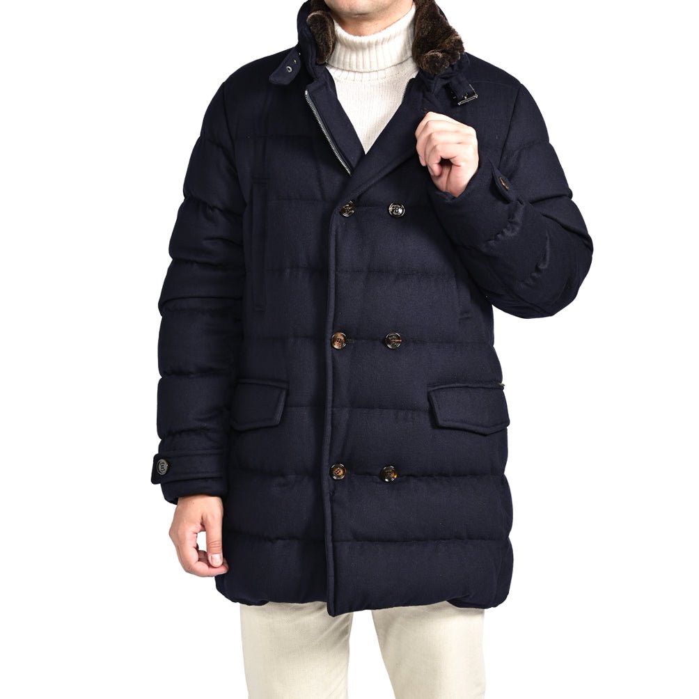 SALE|MOORER "ZARBO - LS9" カシミヤ混ウール スタンドカラーダウンコート|420460|GUARDAROBA MILANO OFFICIAL STORE