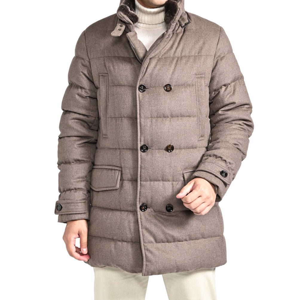 SALE|MOORER "ZARBO - LS9" カシミヤ混ウール スタンドカラーダウンコート|420461 - 44|GUARDAROBA MILANO OFFICIAL STORE