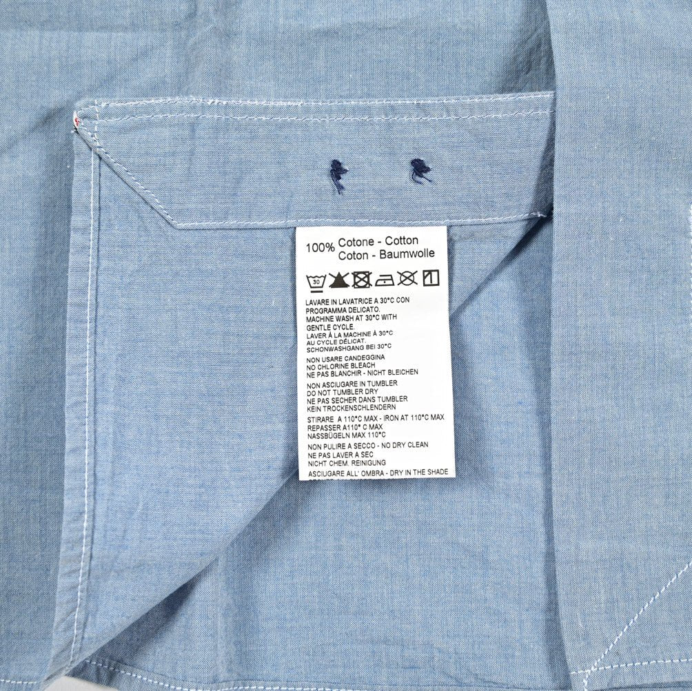 SALE|ORIAN DENIM DIVISION コットン100% ホリゾンタルカラーシャツ|421101 - 38|GUARDAROBA MILANO OFFICIAL STORE