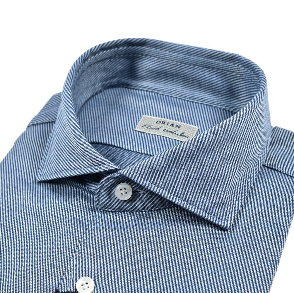SALE|ORIAN Fluid evolution ストレッチコットンジャージー ホリゾンタルカラードレスシャツ|420712 - 43|GUARDAROBA MILANO OFFICIAL STORE