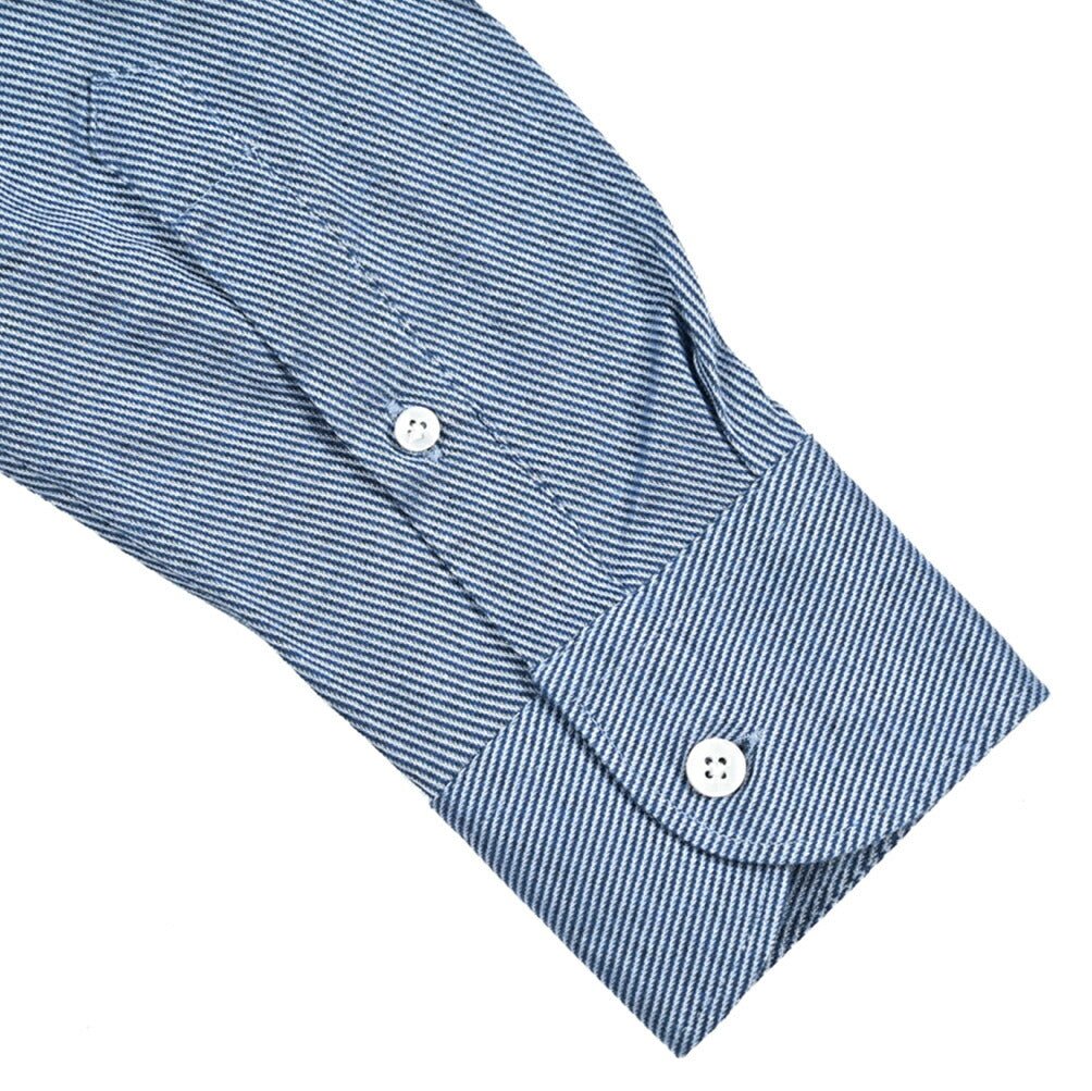 SALE|ORIAN Fluid evolution ストレッチコットンジャージー ホリゾンタルカラードレスシャツ|420712 - 43|GUARDAROBA MILANO OFFICIAL STORE