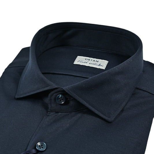 SALE|ORIAN Fluid evolution ストレッチコットンジャージー ホリゾンタルカラードレスシャツ|420931 - 38|GUARDAROBA MILANO OFFICIAL STORE