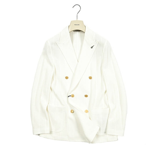 SALE|PAOLONI コットン100% 6Bダブルテーラードジャケット|418614 - 44|GUARDAROBA MILANO OFFICIAL STORE