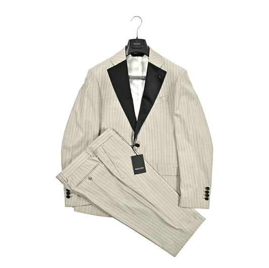 SALE|PAOLONI ストレッチウール 2Bシングルタキシードスーツ|418695|GUARDAROBA MILANO OFFICIAL STORE