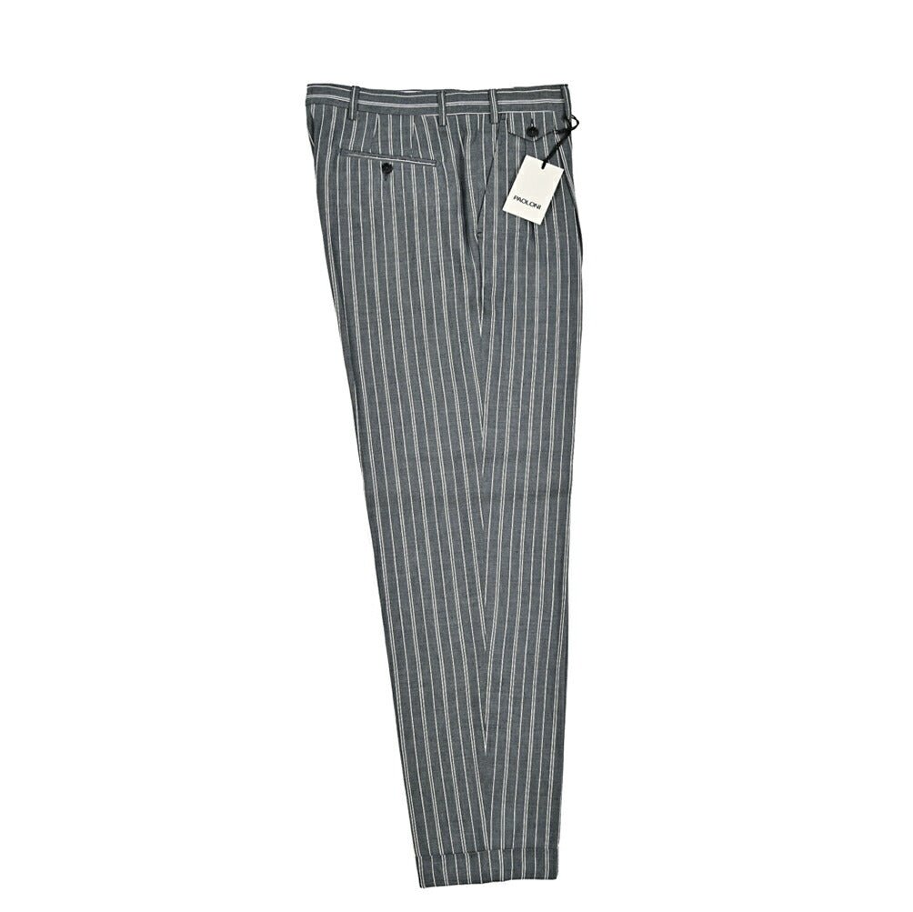 SALE|PAOLONI コットンリネン ツータックスラックス|419028|GUARDAROBA MILANO OFFICIAL STORE