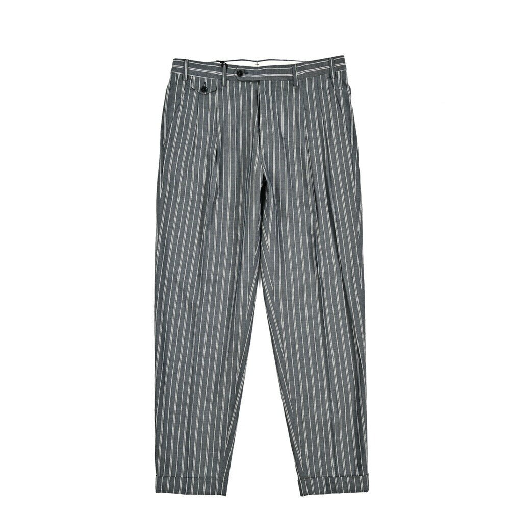 SALE|PAOLONI コットンリネン ツータックスラックス|419028|GUARDAROBA MILANO OFFICIAL STORE