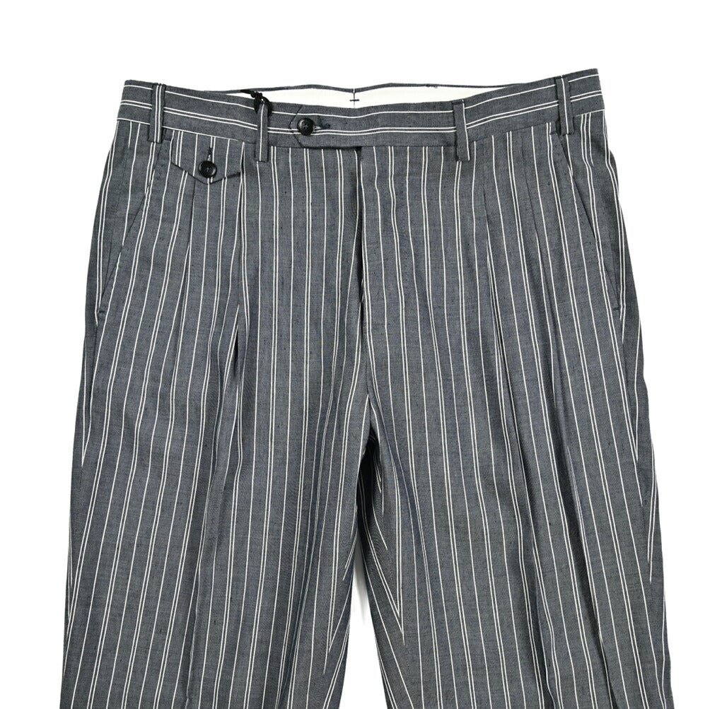 SALE|PAOLONI コットンリネン ツータックスラックス|419028|GUARDAROBA MILANO OFFICIAL STORE