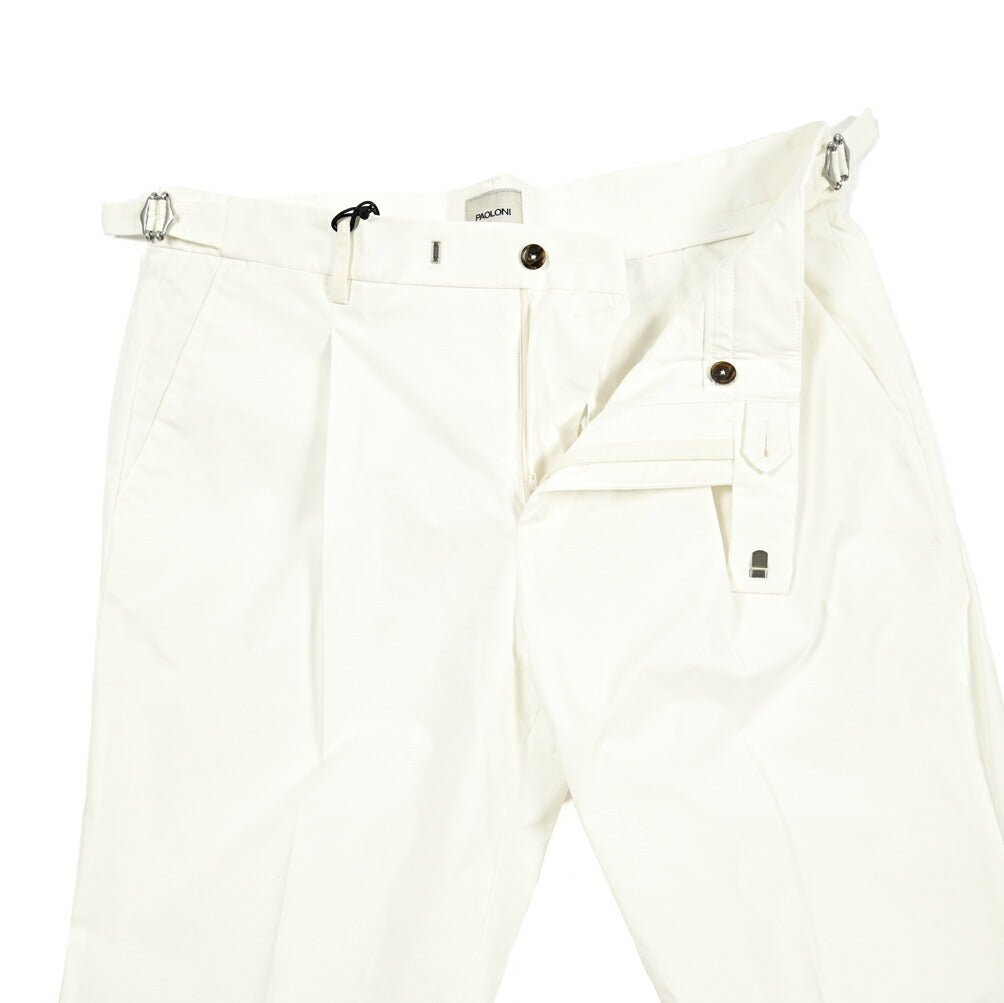 SALE|PAOLONI ストレッチコットン ワンタックスラックス|419034|GUARDAROBA MILANO OFFICIAL STORE