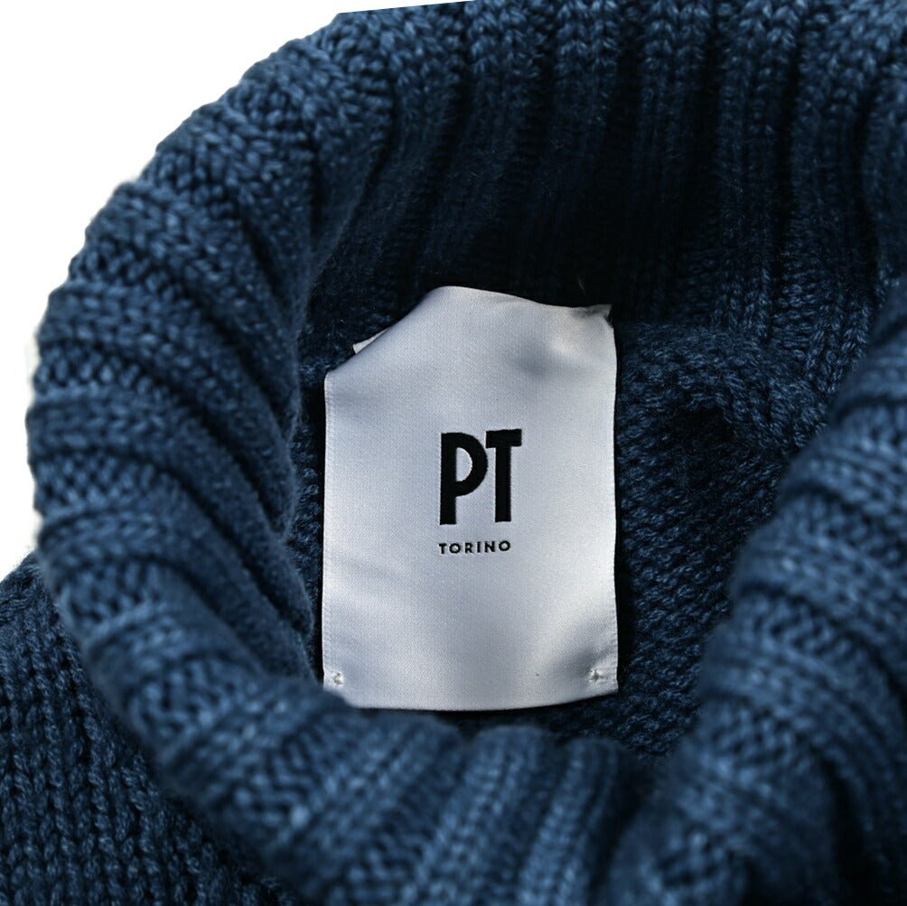 SALE|PT TORINO ヴァージンウール100% グランジニットタートルネックセーター / PT01|411005 - A - 46|GUARDAROBA MILANO OFFICIAL STORE