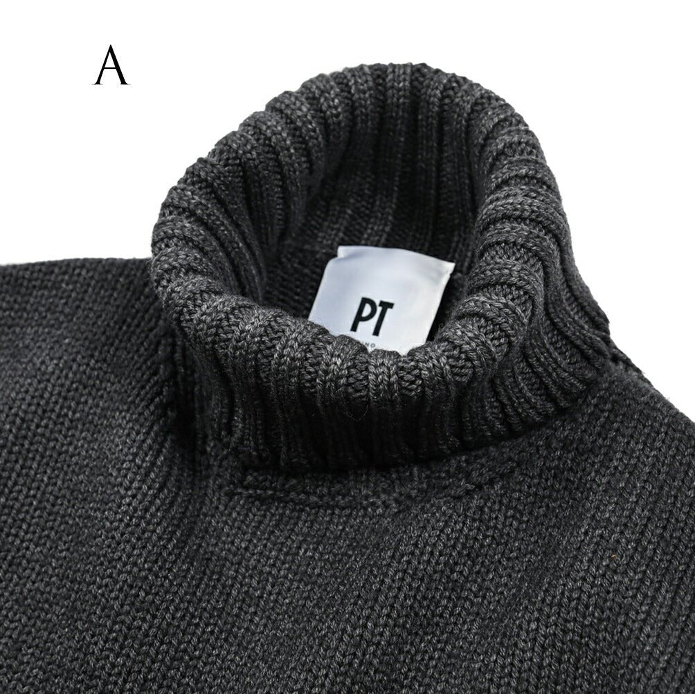 SALE|PT TORINO ヴァージンウール100% グランジニットタートルネックセーター / PT01|411005 - A - 46|GUARDAROBA MILANO OFFICIAL STORE