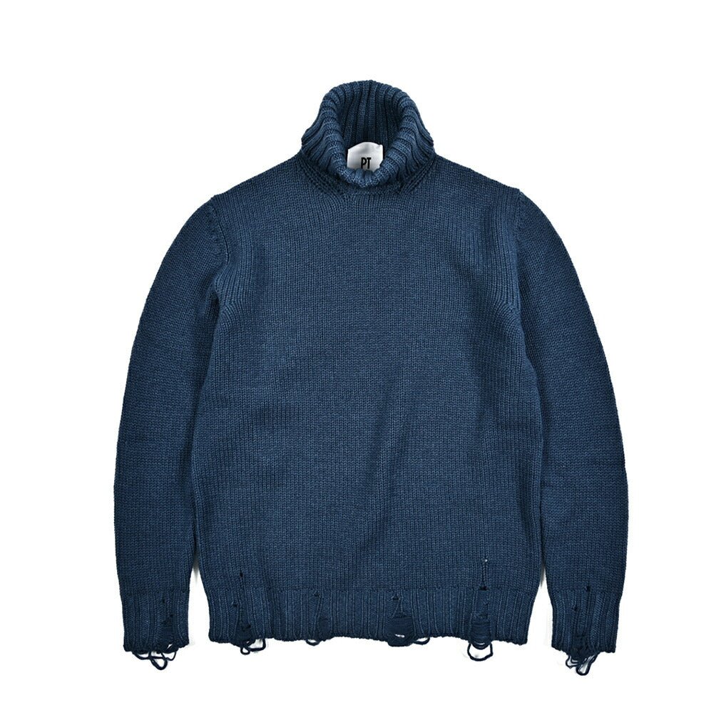 SALE|PT TORINO ヴァージンウール100% グランジニットタートルネックセーター / PT01|411005 - A - 46|GUARDAROBA MILANO OFFICIAL STORE