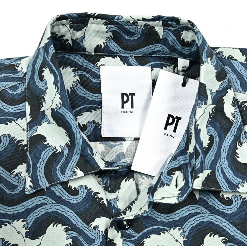 SALE|PT TORINO コットン100% レギュラーカラーシャツ / PT01|412880 - 40|GUARDAROBA MILANO OFFICIAL STORE