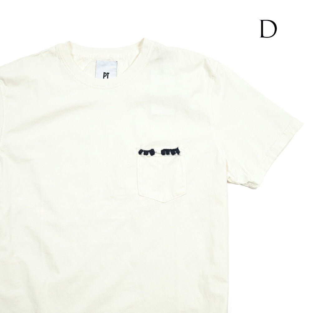 SALE|PT TORINO コットン100% ステッチデザインクルーネック半袖Tシャツ / PT01|412926 - A|GUARDAROBA MILANO OFFICIAL STORE