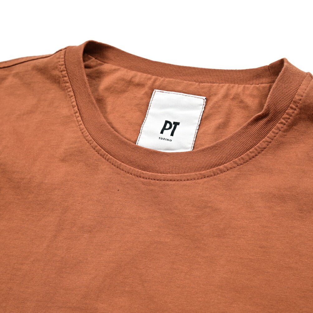 SALE|PT TORINO コットン100% ステッチデザインクルーネック半袖Tシャツ / PT01|412926 - A|GUARDAROBA MILANO OFFICIAL STORE