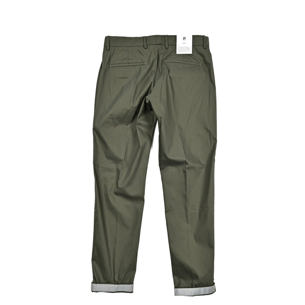 SALE|PT TORINO Active "EPSILON" ストレッチコットン ノータックテーパードパンツ (反射板付き)|423600|GUARDAROBA MILANO OFFICIAL STORE