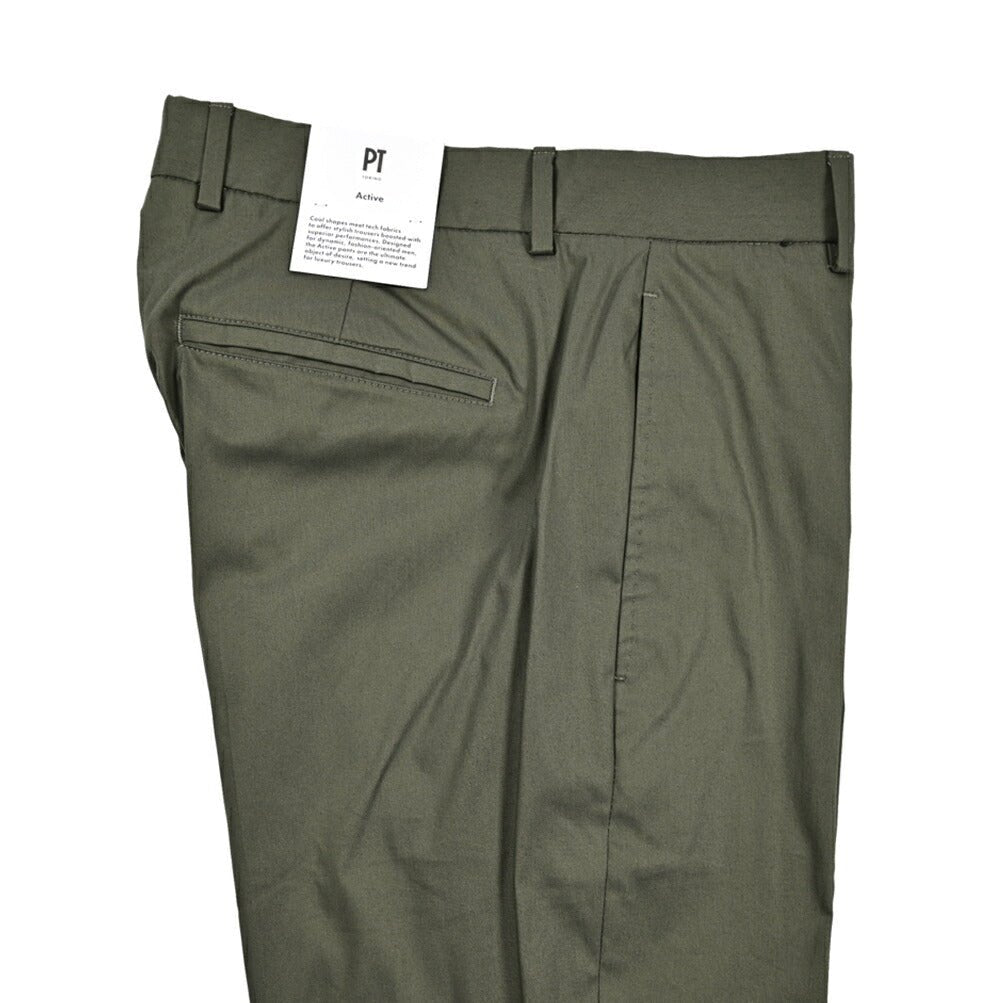 SALE|PT TORINO Active "EPSILON" ストレッチコットン ノータックテーパードパンツ (反射板付き)|423600|GUARDAROBA MILANO OFFICIAL STORE