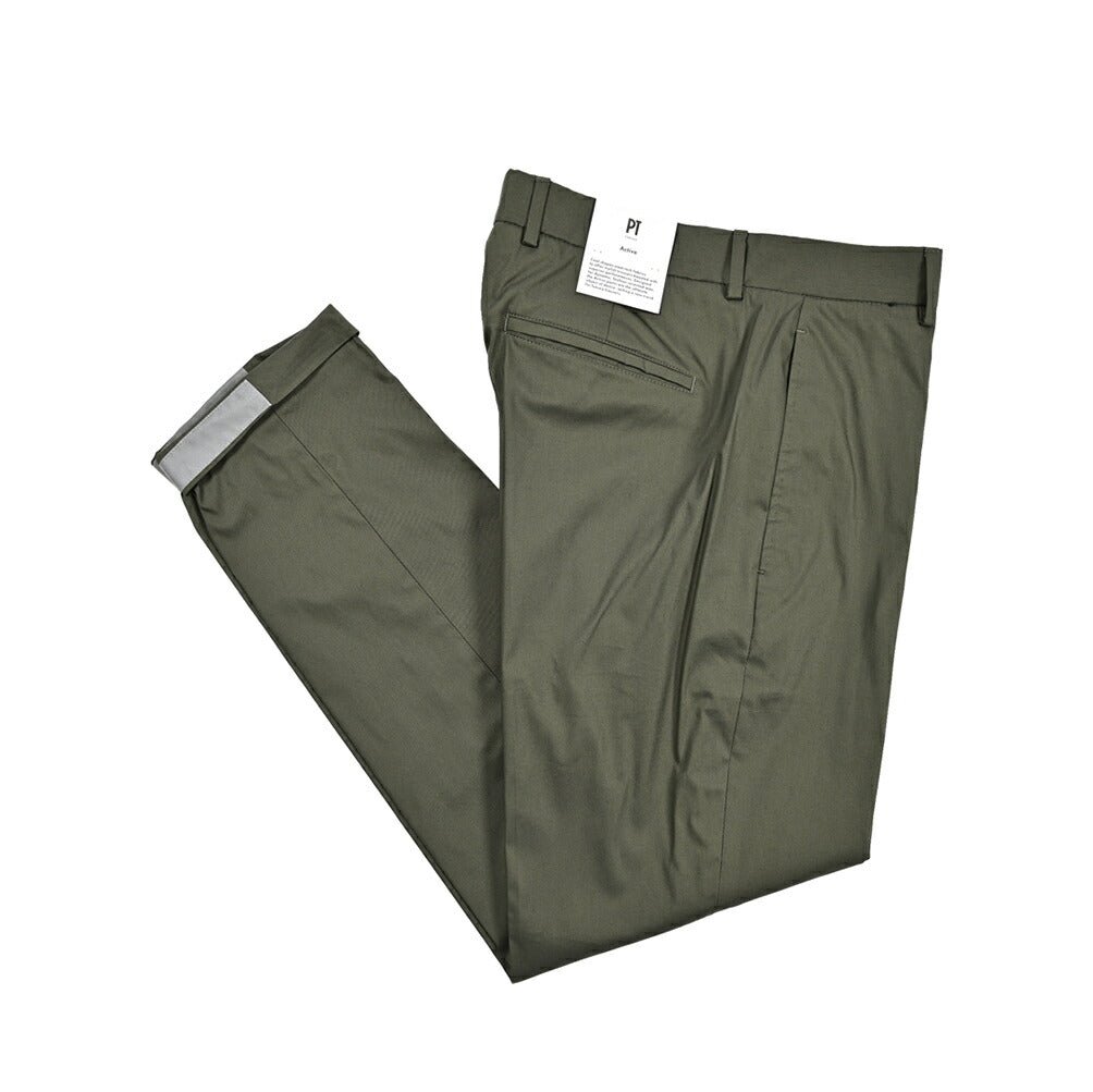 SALE|PT TORINO Active "EPSILON" ストレッチコットン ノータックテーパードパンツ (反射板付き)|423600|GUARDAROBA MILANO OFFICIAL STORE