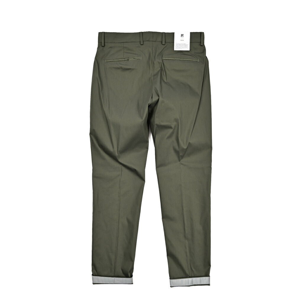 SALE|PT TORINO Active "EPSILON" ストレッチコットン ノータックテーパードパンツ (反射板付き)|423614 - 46|GUARDAROBA MILANO OFFICIAL STORE