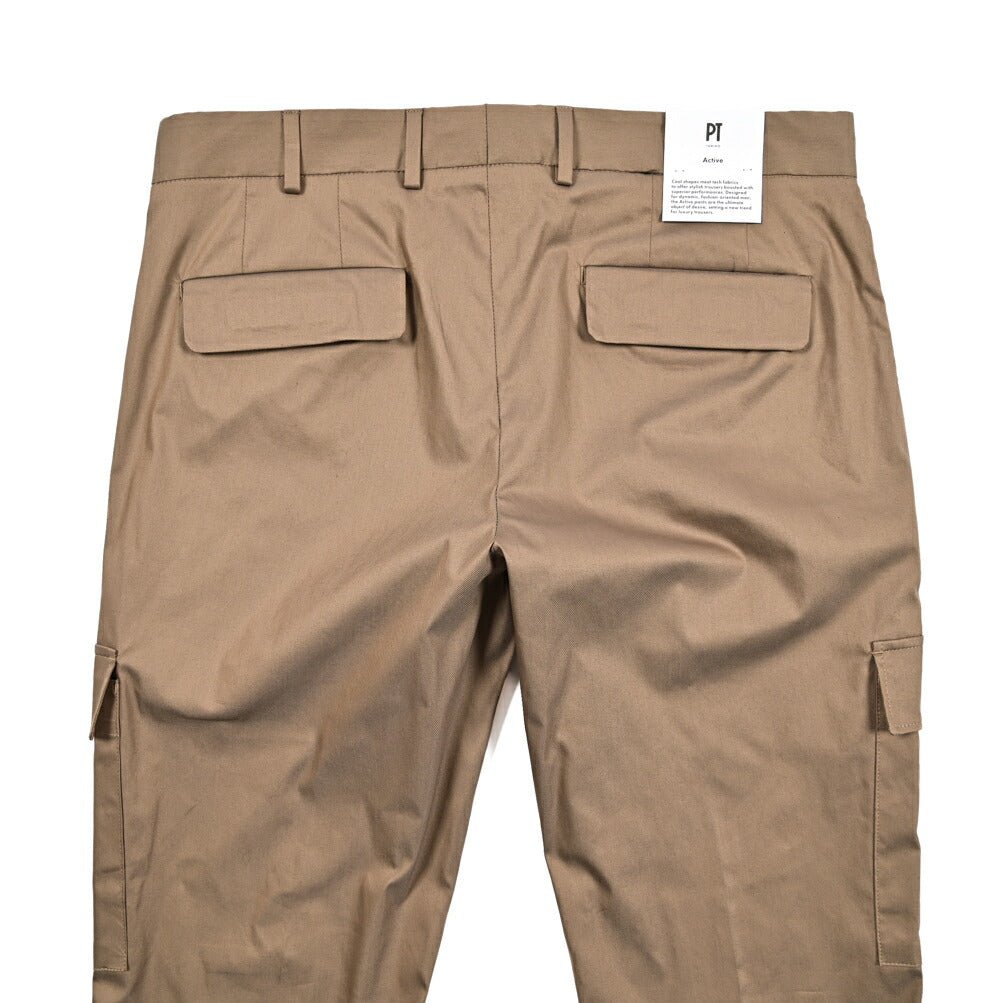 SALE|PT TORINO Active "LAMDA" ストレッチコットン ノータックカーゴパンツ|423160 - 48|GUARDAROBA MILANO OFFICIAL STORE