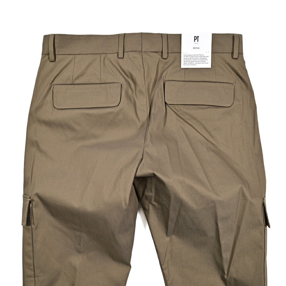 SALE|PT TORINO Active "LAMDA" ストレッチコットン ノータックカーゴパンツ|423623 - 46|GUARDAROBA MILANO OFFICIAL STORE