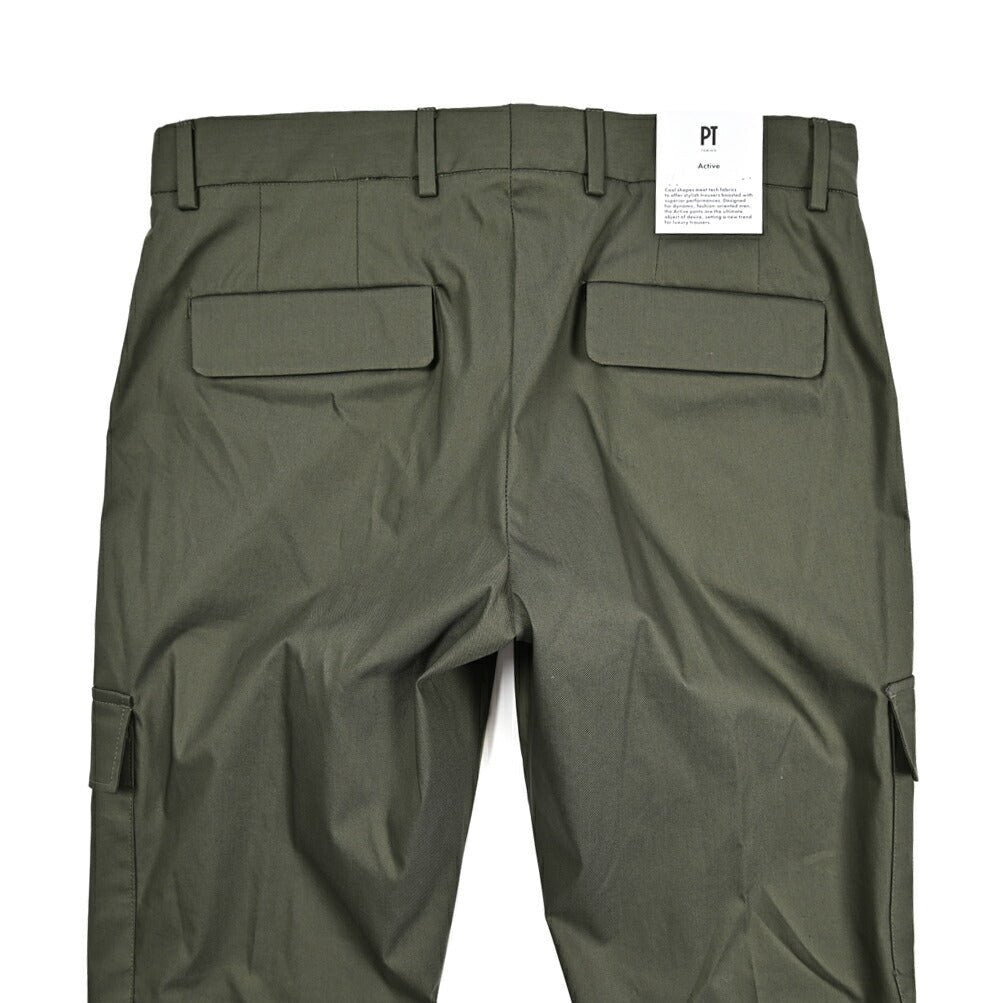 SALE|PT TORINO Active "LAMDA" ストレッチコットン ノータックカーゴパンツ|423648 - 46|GUARDAROBA MILANO OFFICIAL STORE